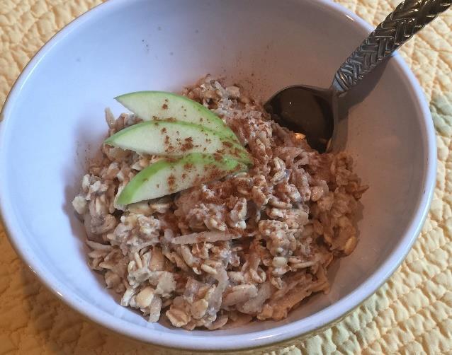 Refrigerate overnight. If the oats get too thick, then simply add some coconut milk to them. Garnish with cinnamon powder. Quinoa Morning Porridge [Serves 2]** ½ cup rinsed quinoa 1 15 oz.