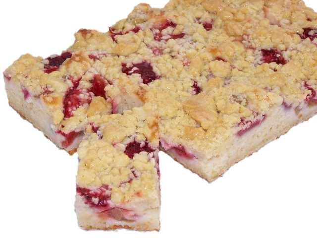 96 630230 Strawberry- Rhubarb Slice