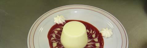 piping cream onto a dessert, instead of always spooning it on, can add visual interest. There are many desserts that are typically served in puree form.
