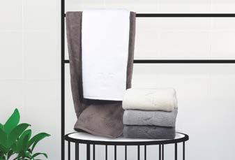 TOWELS MILANO COLLECTION These Bath Towels are decorated with a subtle embroidered