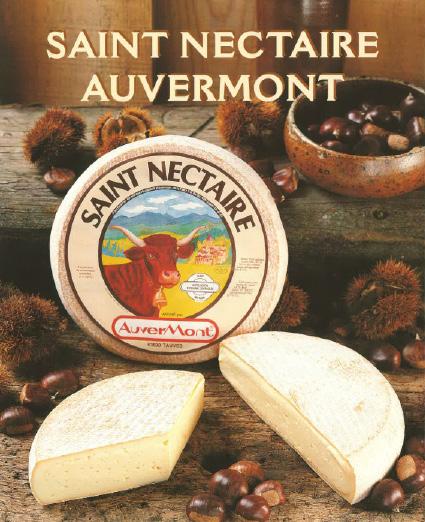 Fr-621 St. Nectaire Auvermont (2x4Lb) A rich, silky interior develops a mottled looking rind during affinage.