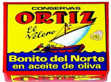 SP-335 SP-340 SP-345 Ortiz Anchovies Fillets in Olive Oil Serie Oro Tins Ortiz Anchovies Fillets in