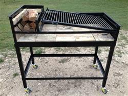 The adjustable grill angle allows for total control of the grilling temperature, and different grill temperatures to be maintained simultaneously, allowing the grill to be used for beef, pork,