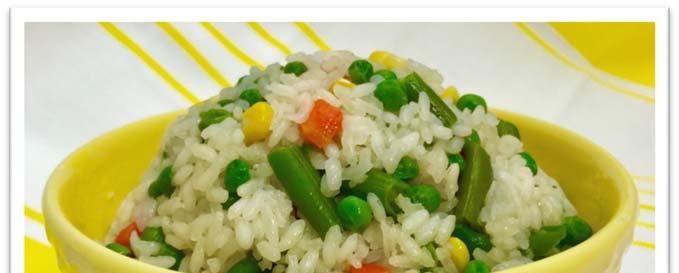 STEAMED RICE in the Microwave Using a 2 Qt. deep glass microwave safe bowl, add 1 cup of uncooked white rice.