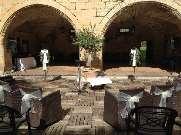The Patio, real extension of our restaurant; on warm and sunny days, your meals can be served in our inside court, jewel of the Castle The bar inside and covered outside, used