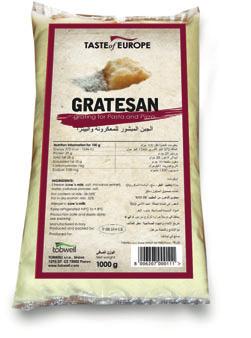 GRATED CHEESE retail 3100 40 g bag 25 12