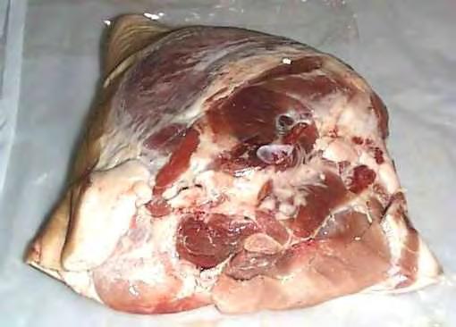 Fresh Hams Cutability is the main factor Trimness is generally the most