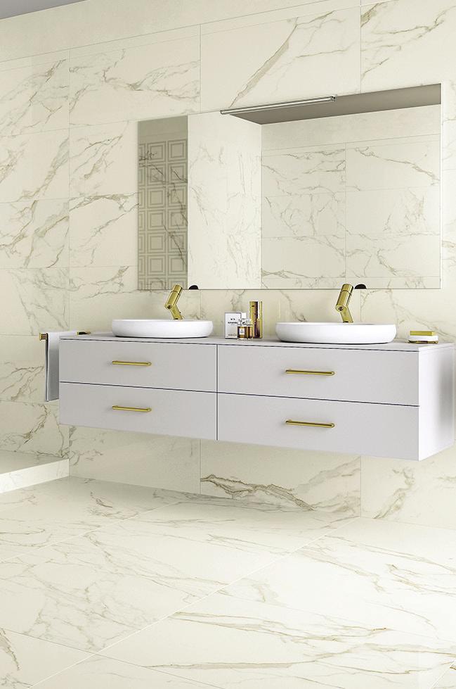 STATUARIO GOLD PORCELAIN POLISHED & RECTIFIED FLOOR/WALL