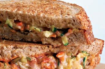 Southwestern Cheese Panini Active time: 25 minutes Total: 25 minutes Lots of colorful vegetables and salsa make this cheesy panini prettier than any grilled cheese you ve ever seen.