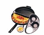 Omelet Pan & Egg Poacher Whip up delicious & professional looking omelets or perfectly poached eggs in one non-stick pan.