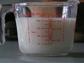 Use this measuring jug for questions 5, 6 and 7. 5. You want to measure out 175 ml of coconut milk for a recipe. Do you have the correct amount in the jug?