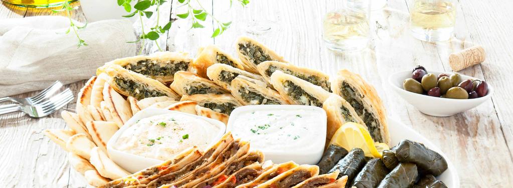WHO WE ARE - Luna Grill Catering & Events WHO WE ARE - Luna Grill Catering & Events Appetizers Appetizer Sampler Handcrafted spinach pie, stuffed grape leaves, hummus, gyros quesadilla on