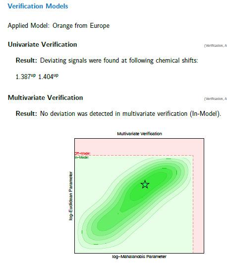 PDF report : verification results Due to detected deviations in