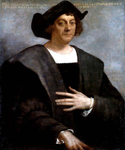 Christopher Columbus Italian who while sailing for Spain ran into the Americas and informed Europe about the New World and the possibilities that existed.