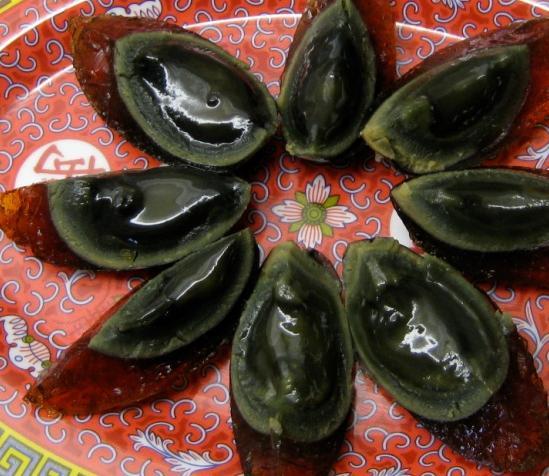 Century Eggs Century eggs are a traditional Chinese food item