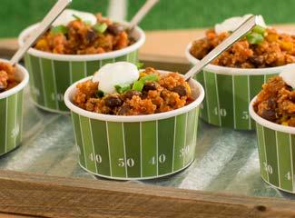 Black Bean, Beef & Quinoa Chili 1 pound lean ground beef or turkey 1-2 tablespoons Simply Salsa Mix 1 tablespoon chili powder 1 tablespoon ground cumin 1 (28 ounce) can crushed tomatoes 2 cups