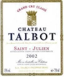 2016 Château Talbot, 4ème Cru St Julien 492.00 per 12 bottles in bond The 2016 Talbot has a conservative bouquet with slightly leafy black fruit, a subtle earthiness that percolates through with time.