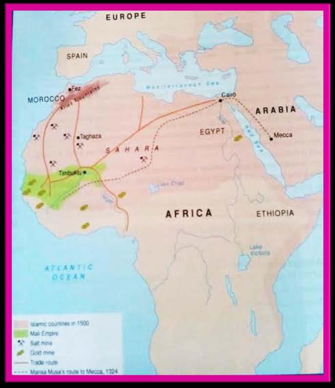 2 The Kingdom of Mali and the City of Timbuktu in the 14 th century Section A Trade across the Sahara Desert The Mali kingdom was in the western part of Africa, south of the Sahara Desert.