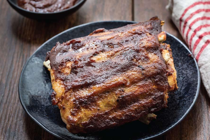 YIELD 2 SERVINGS AS MAIN, 4 AS AN APPETIZER PREP TIME 5 MINUTES COOKING TIME 20 MINUTES + BROILING/GRILLING NON-ACTIVE COOKING TIME 10 MINUTES TOTAL TIME 35 MINUTES 1 2 LBS SPARERIBS 1 TABLESPOON
