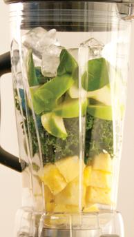 and sliced 1 cup ice Layer the ingredients in the Dash Blender starting with the pineapple