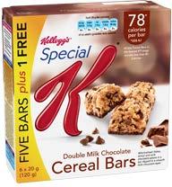 SPECIAL K BARS DOUBLE CHOCOLATE 6 x 14 x 20g