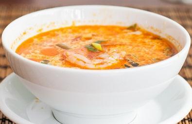 50 Thai tomyum sup with seafood Thai