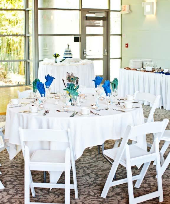 Receptions RECEPTION PACKAGE Set up and Breakdown In-House