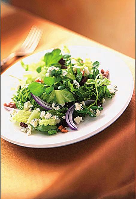 Watercress and Wisconsin Gorgonzola Salad With Spiced Walnuts Wisconsin Milk Marketing Board Chef Andrea Curto-Randazzo Yield: 12 servings Spiced Walnuts 1/2 c. walnuts (halves and pieces) 1/2 t.