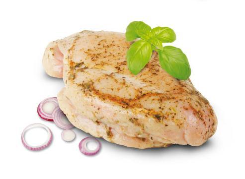 00 Eur/kg HERBAL MARINATED TURKEY BREAST FILLET Weight/unit: ~0,9 kg (female); ~2 kg (male) Ingredients: turkey breast (77%), salt, thickeners E412, E415, stabilizers E500, E450, antioxidants E316,