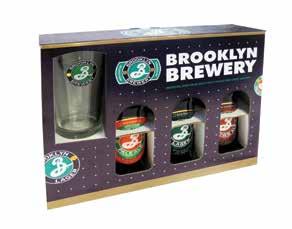 LC2 13.50 BB1 9.80 LE1 14.90 BROOKLYN GIFT PACK Discover New York s hometown beers with three of Brooklyn s finest and iconic branded Shaker glass. BB1 3 x 35.