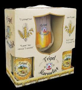 TRIPEL KARMELIET CONTAINS 4 x 330ml + Glass [6 per outer] KARMELEIT (8.4% ABV) First brewed 1996; claimed to be based on a recipe from 1679.