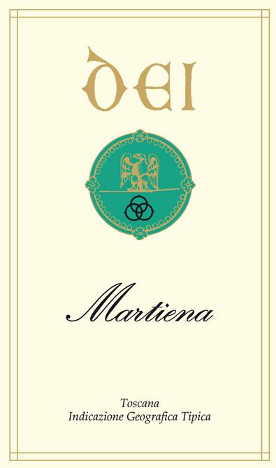 Martiena Appellation: TOSCANA BIANCO IGT Cru: n/a Vineyard extension (hectares): n/a Blend: 70% Malvasia Toscana - 20% Grechetto - 10% Trebbiano Vineyard age (year of planting): Malvasia Toscana -