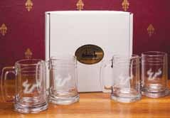 CAMPUS CRYSTAL by JARDINE Gift Box Sets CRYSTAL Set of 4 Colonial Tankards Item # AA32B4 $62.00 15 oz.