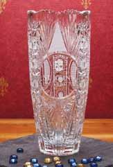 00 12"H Krystof Crystal Sussex Ruby Vase Item #