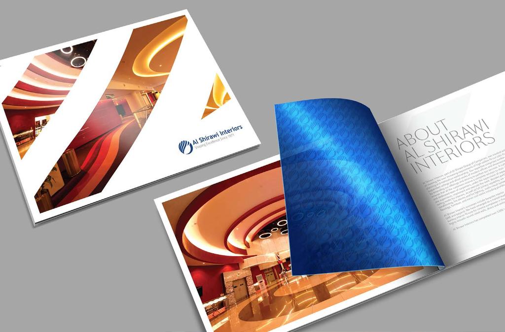 AL SHIRAWI INTERIORS / CORPORATE BROCHURE Brochure design inspired by the logo,