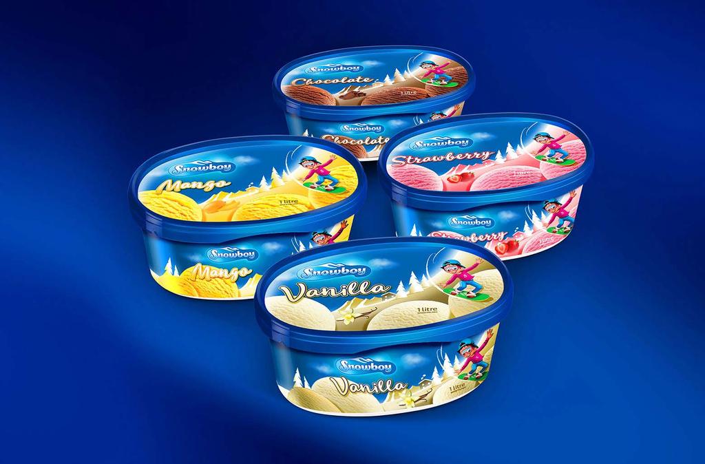 SNOWBOY / ICE CREAM TUB PACKAGING DESIGNS Packaging design for the