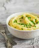 Side Dish Parsley Smashed New Potatoes Makes 6 servings 2 pounds new or baby red potatoes, (- to 2-inch diameter), large ones, quartered 2/3 cup low-fat plain yogurt 2 scallions, cut in half