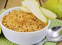 Dessert Pear-Cranberry Pie with Oatmeal Streusel Makes 2 servings unbaked 9-inch-deep-dish pastry shell For Streusel: 3/4 cup regular oats ½ cup packed light brown sugar ½ teaspoon ground cinnamon ¼
