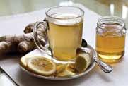 Beverage Honey Lemon Ginger Tea Makes serving 2 ½ inches fresh ginger, peeled and halved lengthwise, and cut crosswise into /4 inch thick slices 4 cups fresh cold water 2 herbal tea bags Juice from