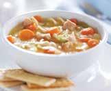 Soup Old-Fashioned Chicken Noodle Soup Makes 4 servings 8 cups chicken stock or fat-free, lower-sodium chicken broth 2 (4-ounce) skinless, bone-in chicken thighs (2-ounce) skinless, bone-in chicken
