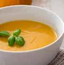Soup Pumpkin Curry Soup Makes 4 servings 2 tablespoons margarine cup onion, chopped 2 cloves garlic, crushed 2 teaspoons curry powder / 2 teaspoon salt / 2 teaspoon pepper 3 cups vegetable broth (5