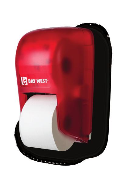 Revolution 3-Roll Tissue Dispenser 80300 The Revolution 3-roll tissue dispenser will accommodate OptiCore tissue products for controlled-use dispensing and optimum savings in maintenance time and