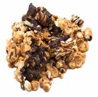 caramel corn with hints of ginger and black