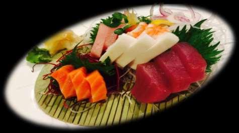 tuna, avocado assorted vegetable over sushi rice Chirashi