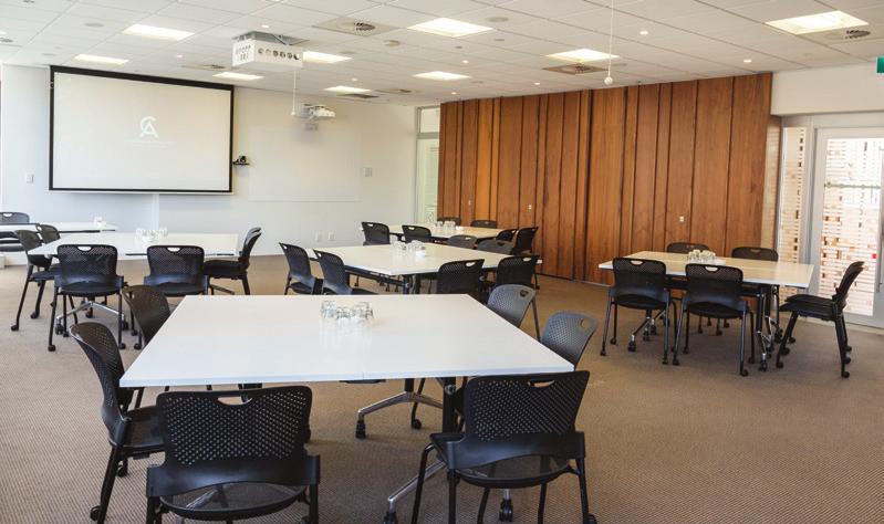While the smaller meeting rooms all feature interactive whiteboards and high resolution commercial plasma screens.