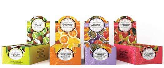 Tropical Fruits A luxurious collection of fresh fragrances Exotic,