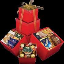 colourful box, enclosed or cellophane wrapped with a handmade bow Triple Christmas Stack - $50 1 Packet Nobbys