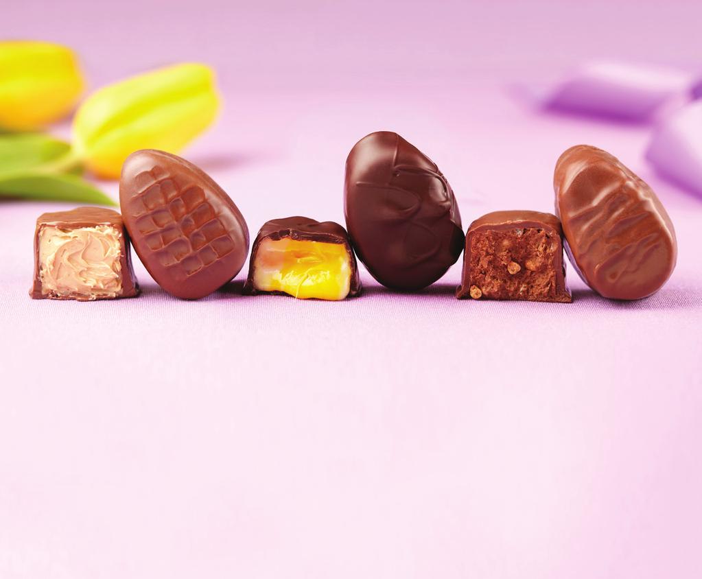 50 WITING FOR SPRING TIN Share these handpicked Purdys chocolates with your buddies over Easter brunch.