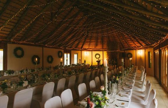 Reception Hall - Venue Hire Fee is R15 000 and includes: Venue Manager and Co-ordinator Use of the Reception Hall until midnight Round or rectangular tables and white damask table cloths.