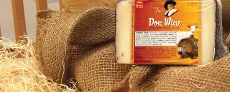 DON WINE DON JUAN Cabra al Vino by Don Wine is an amazing, winecured goat cheese made from the Murciano- Granadino breed of goats in southeastern Spain.